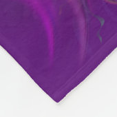 Fantastische fee en paarse bloemen fleece deken (Hoek)