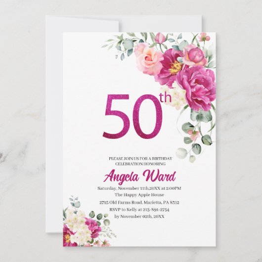 Fantastische feestdag 50e verjaardag kaart (Voorkant)