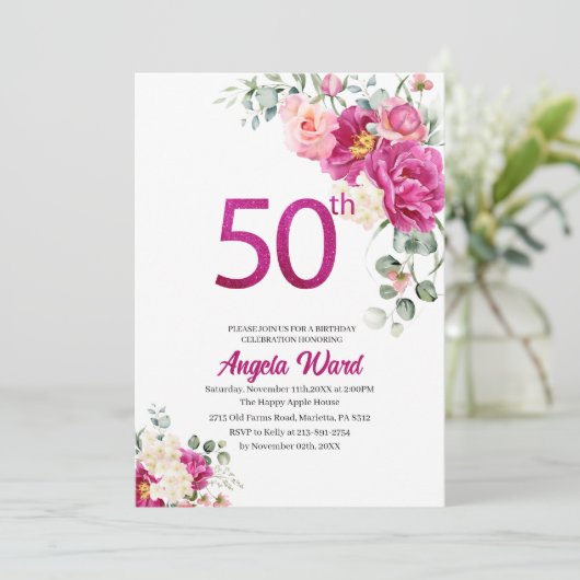 Fantastische feestdag 50e verjaardag kaart (Staand voorkant)