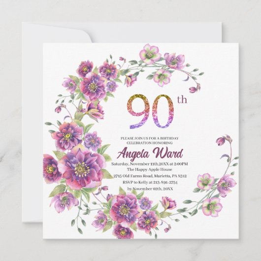 Fantastische feestdag 90 e verjaardag kaart (Voorkant)