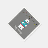 Fantastische feestdag met kerstpolair Beer Servet (Hoek)