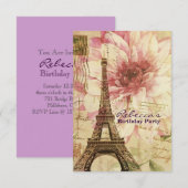 Fantastische feesten Eiffel Tower Parisian Kaart (Voorkant / Achterkant)