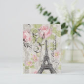 Fantastische feesten Eiffel Tower Parisian Kaart (Staand voorkant)