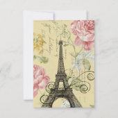 Fantastische feesten Eiffel Tower Parisian Kaart (Voorkant)