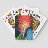 Fantastische Fireworks-speelkaarten Pokerkaarten (Achterkant)