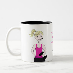 Fantastische Fitnessinstructeur Tweekleurige Koffiemok