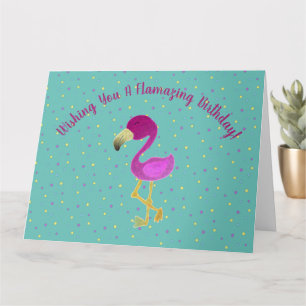 Fantastische Flamingo Vakantie Ansichtkaart Kaart