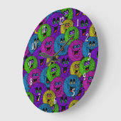 Fantastische flesjes Cute Creaters Round Wall Cloc Grote Klok (Hoek)