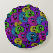 Fantastische flesjes Cute Creaters Sierkussen Rond Kussen (Achterkant)