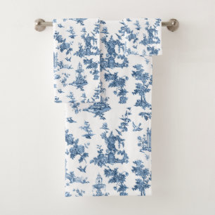 Fantastische fonteinen en bomen in toile-Blue Bad Handdoek