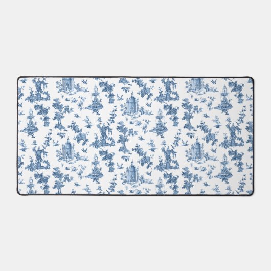  Fantastische fonteinen en bomen in toile-Blue Bureaumat (Voorkant)