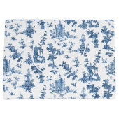 Fantastische fonteinen en bomen in toile-Blue Groot Cadeauzakje (Voorkant)