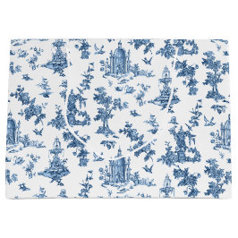  Fantastische fonteinen en bomen in toile-Blue Groot Cadeauzakje