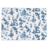 Fantastische fonteinen en bomen in toile-Blue Groot Cadeauzakje (Achterkant)