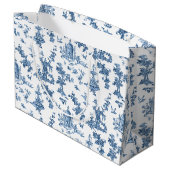 Fantastische fonteinen en bomen in toile-Blue Groot Cadeauzakje (Achterkant Gekanteld)