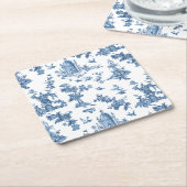 Fantastische fonteinen en bomen in toile-Blue Kartonnen Onderzetters (Schuin)