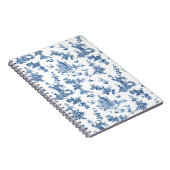 Fantastische fonteinen en bomen in toile-Blue Notitieboek (Rechterzijde)