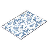 Fantastische fonteinen en bomen in toile-Blue Notitieboek (Linkerzijde)