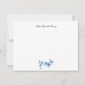  Fantastische fonteinen en bomen in toile-Blue Notitiekaartje (Voorkant)