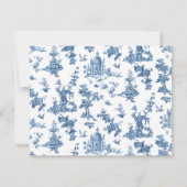  Fantastische fonteinen en bomen in toile-Blue Notitiekaartje (Achterkant)