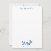  Fantastische fonteinen en bomen in toile-Blue Notitiekaartje (Voorkant)