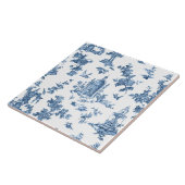  Fantastische fonteinen en bomen in toile-Blue Tegeltje (Zijkant)