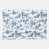  Fantastische fonteinen en bomen in toile-Blue Theedoek (Horizontaal)