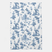  Fantastische fonteinen en bomen in toile-Blue Theedoek (Verticaal)