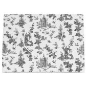  Fantastische fonteinen en bomen toile-B & W Groot Cadeauzakje (Voorkant)