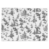  Fantastische fonteinen en bomen toile-B & W Groot Cadeauzakje (Achterkant)