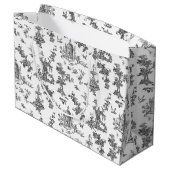  Fantastische fonteinen en bomen toile-B & W Groot Cadeauzakje (Achterkant Gekanteld)