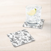 Fantastische fonteinen en bomen toile-B & W Kartonnen Onderzetters (Insitu)