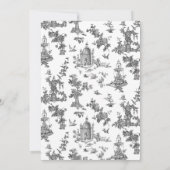  Fantastische fonteinen en bomen toile-B & W Notitiekaartje (Achterkant)