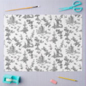  Fantastische fonteinen en bomen toile-B & W Tissuepapier (Craft)