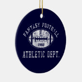 Fantastische football-versiering keramisch ornament (Rechts)