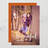 Fantastische foto Happy Thanksgiving Feestdagenkaart (Voorkant / Achterkant)