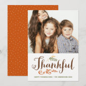 Fantastische foto Happy Thanksgiving II Feestdagenkaart (Voorkant / Achterkant)