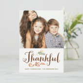 Fantastische foto Happy Thanksgiving II Feestdagenkaart (Staand voorkant)