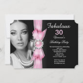 Fantastische foto van Birthday Party Soft Pink Bla Kaart (Voorkant)