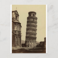 Fantastische foto van de Pisa-toren in 1860!