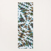 Fantastische Fractale Arctische Camouflage Yogamat (Achterkant)
