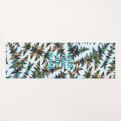 Fantastische Fractale Arctische Camouflage Yogamat (Voorkant (horizontaal))