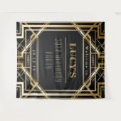 Fantastische Gatsby Party Weddenschap Foto Booth B Wandkleed (Voorkant (horizontaal))