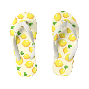 fantastische gele citroenen kinder teenslippers