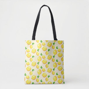 fantastische gele citroenen tote bag