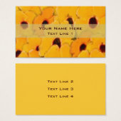 Fantastische gele Dagen Floral Art Visitekaartjes (Voorkant /achterkant)