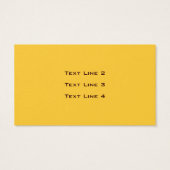 Fantastische gele Dagen Floral Art Visitekaartjes (Achterkant)