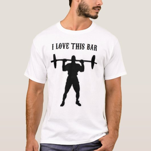 Fantastische gereedheid voor bodybuilder Ik hou va T-shirt (Voorkant)