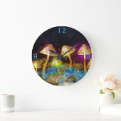 Fantastische gloeiende paddenstoelen grote klok (Huis)