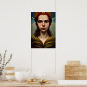Fantastische godin van het Elves AI-Poster Poster (Keuken)